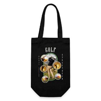 Golf Golf Golfer Sport Hobby Club Vintage - Gift Bag for Bottles - black - Front
