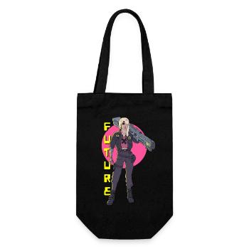 Fille Cyberpunk - Sac à bouteille - noir - Devant