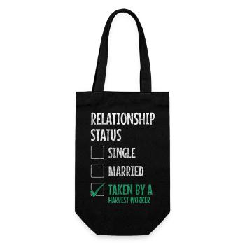 Harvest Field Worker Harvest Time Vegetables - Gift Bag for Bottles - black - Front