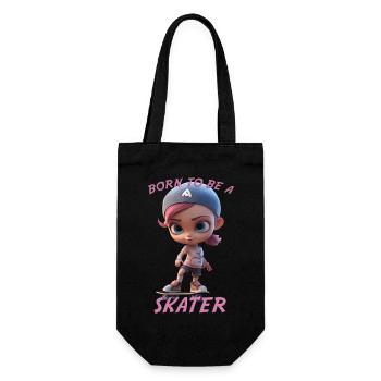 Born To Be A Skater (Girl) - Gift Bag for Bottles - black - Front