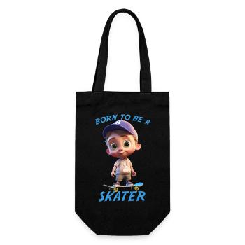 Born To Be A Skater (Boy) - Gift Bag for Bottles - black - Front