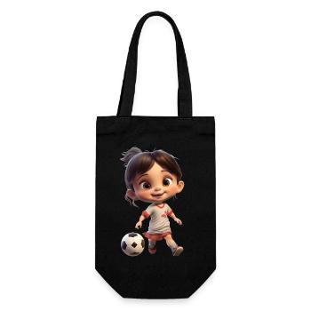 Footballeuse - Sac à bouteille - noir - Devant