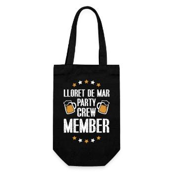 Lloret De Mar Party Crew - Gift Bag for Bottles - black - Front