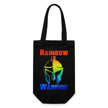 Rainbow Warrior - Geschenkbeutel für Flaschen - Schwarz - Vorne