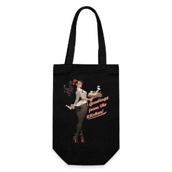 Salutations de la cuisine - Sac à bouteille - noir - Devant