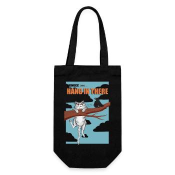 Hang in there 08 - Geschenkbeutel für Flaschen - Schwarz - Vorne