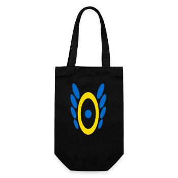 Motif N°6 - Sac à bouteille - noir - Devant