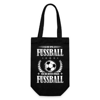 Fussball - Geschenkbeutel für Flaschen - Schwarz - Vorne