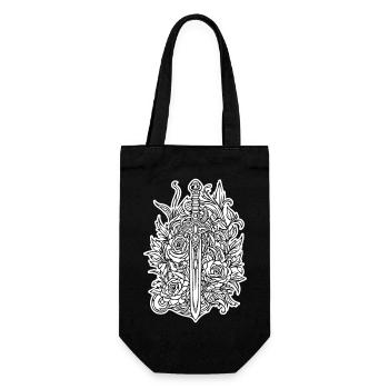 Knife Cutler Knife Lover - Gift Bag for Bottles - black - Front