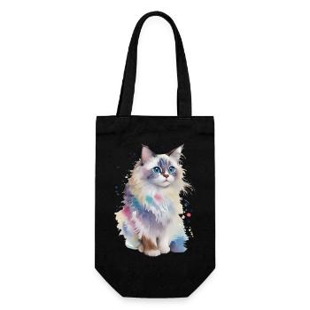 Ragdoll - Gift Bag for Bottles - black - Front