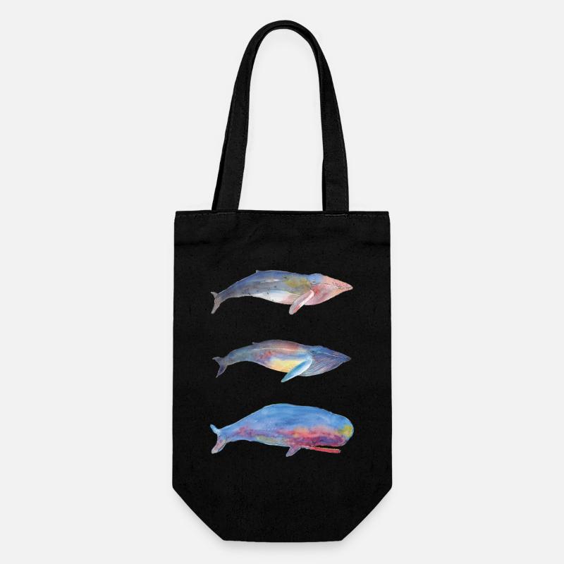 3 Baleines - Sac à bouteille - noir