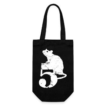 PUNKROCK rats nr. 5 - Look d’occasion - souris - rat - Sac à bouteille - noir - Devant