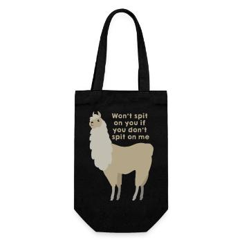 Wildtiere - Geschenkbeutel für Flaschen - Schwarz - Vorne