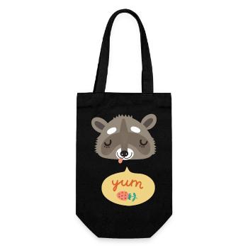 Wildtiere - Geschenkbeutel für Flaschen - Schwarz - Vorne