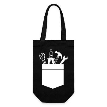 Artisan bricoleur Artisan Artisan Outil Construction - Sac à bouteille - noir - Devant