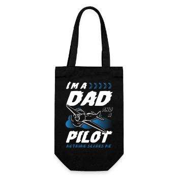 Pilot Dad - Gift Bag for Bottles - black - Front