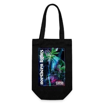 northern lights - Geschenkbeutel für Flaschen - Schwarz - Vorne