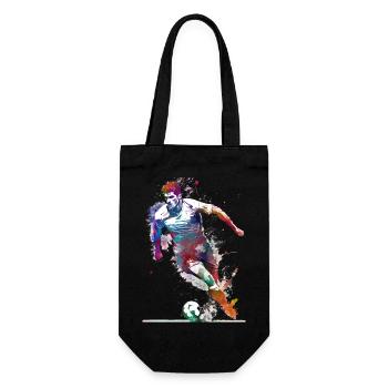 Fußballspieler Sport Kunst #football #soccer - Geschenkbeutel für Flaschen - Schwarz - Vorne