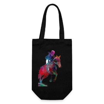 Rider #rider #horse #sport - Gift Bag for Bottles - black - Front