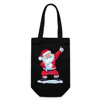 funny santa claus dab - Sac à bouteille - noir - Devant