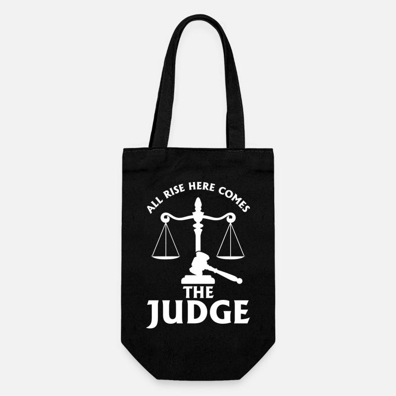 Here Comes The Judge - Geschenkbeutel für Flaschen - Schwarz