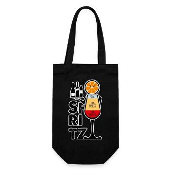 Kellner? Ein Spritz! - Geschenkbeutel für Flaschen - Schwarz - Vorne