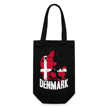 Denmark national flag Danish pride Nordic - Gift Bag for Bottles - black - Front