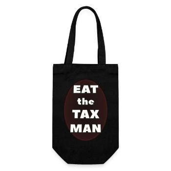 Eat the Tax Man - Gift Bag for Bottles - black - Front