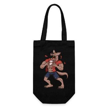 Howling Werewolf - Gift Bag for Bottles - black - Front