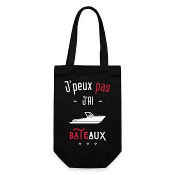 J'peux pas j'ai bâteau - Sac à bouteille - noir - Devant