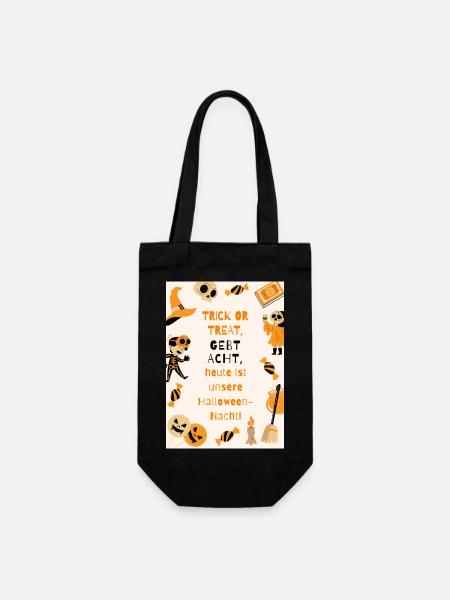 Kinder Halloween Nacht - Geschenkbeutel für Flaschen - Schwarz