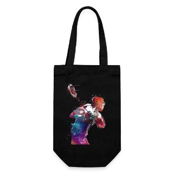 Lacrosse Sport Kunst #lacrosse #sport - Geschenkbeutel für Flaschen - Schwarz - Vorne