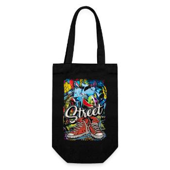Breakdance Dancing Streetdance Battle Hip Hop - Geschenkbeutel für Flaschen - Schwarz - Vorne