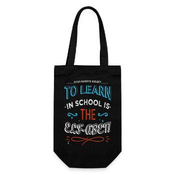 Christmas Present Christmas Tree Quote Beards - Gift Bag for Bottles - black - Front