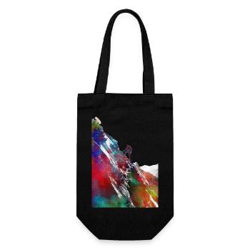 Mountaineer sport art #sport - Gift Bag for Bottles - black - Front