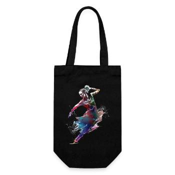 Eiskunstlauf, Sportkunst, #skating #figureskating # - Geschenkbeutel für Flaschen - Schwarz - Vorne