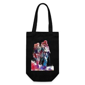Mountaineer sport art #sport - Gift Bag for Bottles - black - Front