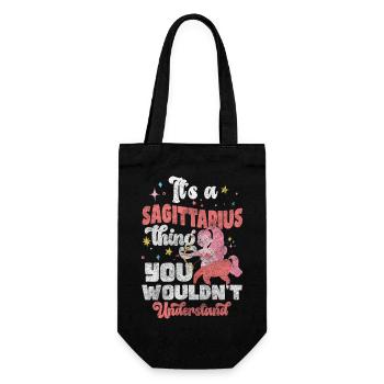 Superstition de naissance du signe du zodiaque - Sac à bouteille - noir - Devant