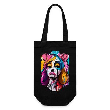 Graffiti Street Art Spray Colors Cool Artist Retro - Gift Bag for Bottles - black - Front