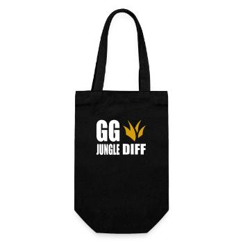 GG Jungle Diff Gamer Gaming - Geschenkbeutel für Flaschen - Schwarz - Vorne