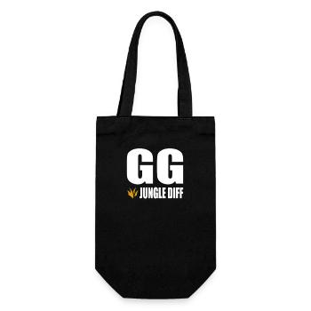 GG Jungle Diff Gamer Gaming - Geschenkbeutel für Flaschen - Schwarz - Vorne