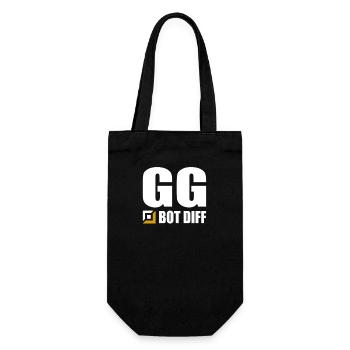 GG Mid Diff Gamer Gaming - Geschenkbeutel für Flaschen - Schwarz - Vorne