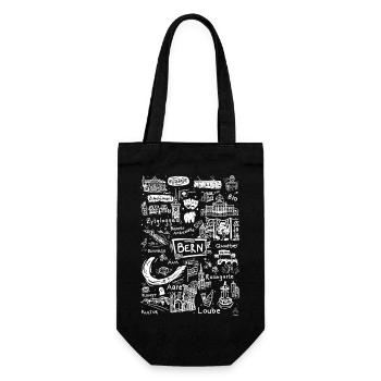 Encounter Bern - Gift Bag for Bottles - black - Front