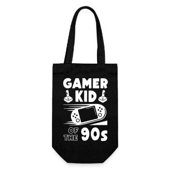 Gamer Kid of The 90s - Gift Bag for Bottles - black - Front