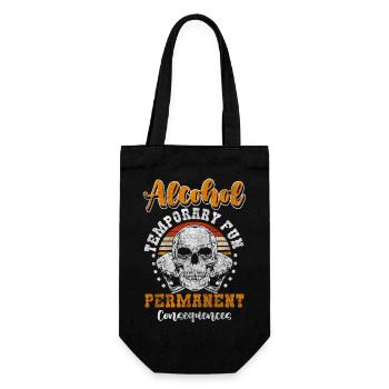 Alcool Non Merci Boire la vie - Sac à bouteille - noir - Devant