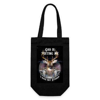 Dieu me teste et je n’ai pas étudié - Sac à bouteille - noir - Devant