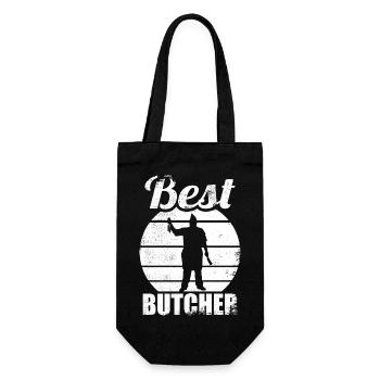Meilleur boucher - Sac à bouteille - noir - Devant