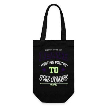 quote love geek birthday inspirational feminine - Geschenkbeutel für Flaschen - Schwarz - Vorne
