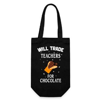 Will Trade Teachers For Chocolate Valentines Day - Sac à bouteille - noir - Devant