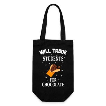 Will Trade Students For Chocolate Students gifts - Sac à bouteille - noir - Devant